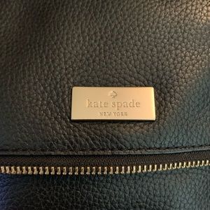 Kate space classic black leather purse